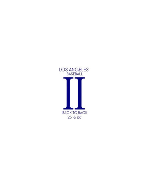 II ROMAN NUMERALS LA Back to Back Tee