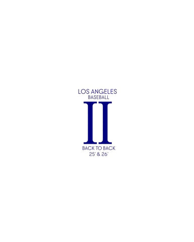 II ROMAN NUMERALS LA Back to Back Tee