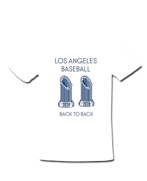 TWO TROPHIES  Back to Back Tee